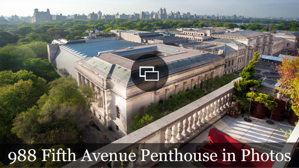 988 Fifth Avenue penthouse view of the Met in NYC