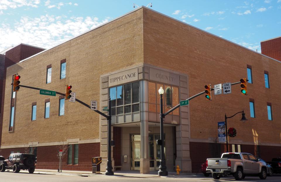 A photo of the Tippecanoe County government building, on Wednesday, Dec. 20, 2023, in Lafayette, Ind.