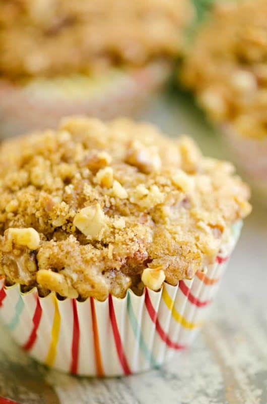 <p>The Creative Bite</p><p>The brown sugar and buttermilk batter is the base for these tasty muffins.</p><p><strong>Get the recipe:<a href="https://www.thecreativebite.com/rhubarb-streusel-muffins/" rel="nofollow noopener" target="_blank" data-ylk="slk:Rhubarb Streusel Muffins;elm:context_link;itc:0;sec:content-canvas" class="link "> Rhubarb Streusel Muffins</a></strong></p><p><strong>Related: <a href="https://parade.com/844814/pamnelson/25-muffin-recipes-perfect-for-breakfast-brunch-snacks-or-dessert/" rel="nofollow noopener" target="_blank" data-ylk="slk:35 Grab-and-Go Muffin Recipes That Work Any Time Of Day;elm:context_link;itc:0;sec:content-canvas" class="link ">35 Grab-and-Go Muffin Recipes That Work Any Time Of Day</a></strong></p>