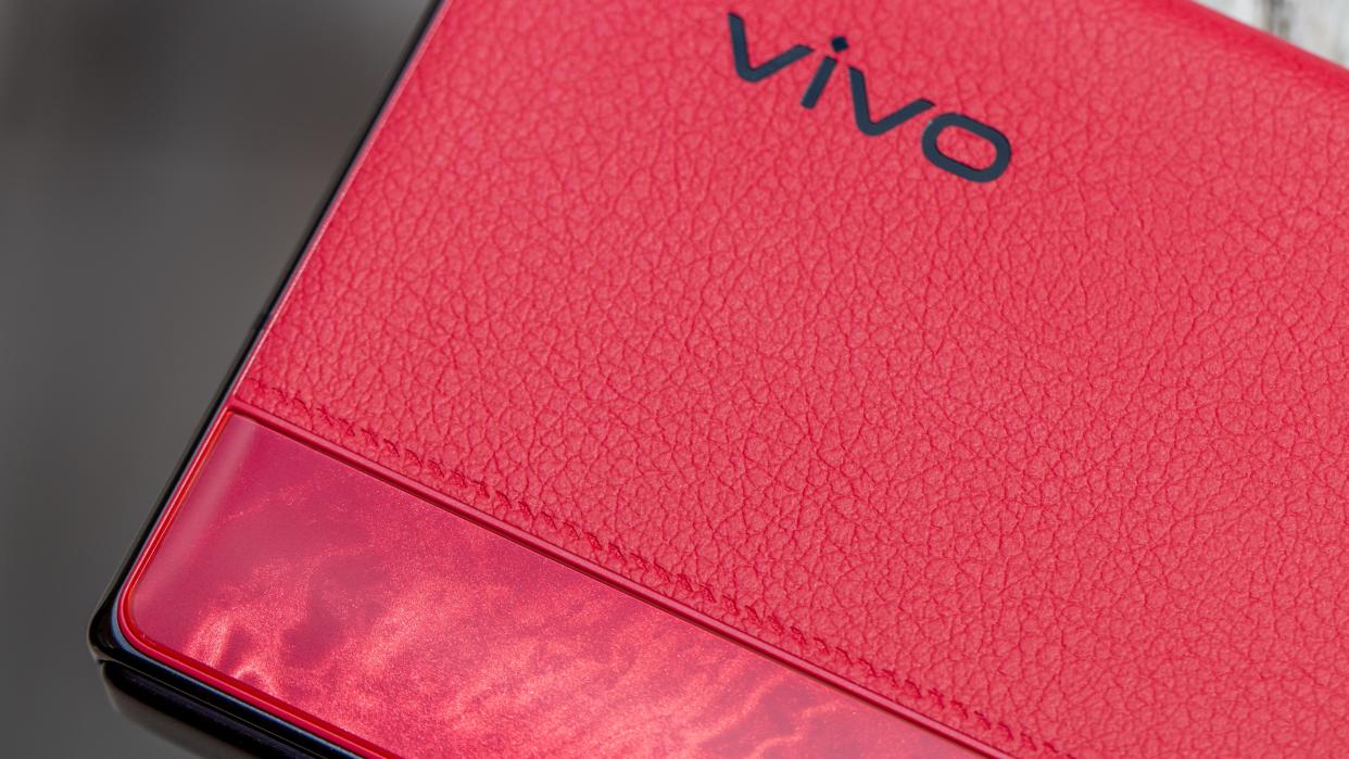 Vivo X Fold 2 close-up on back design. 