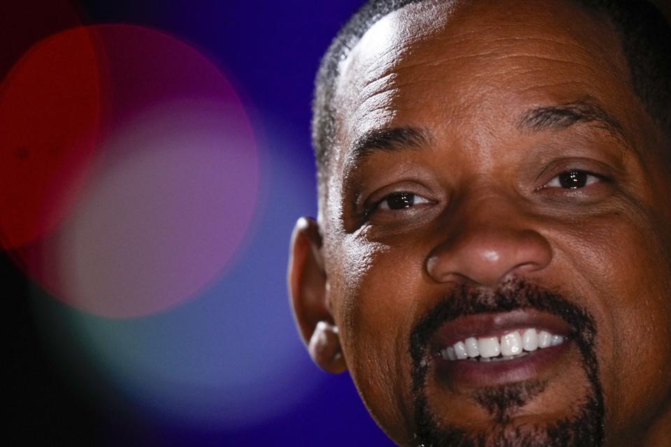 Actor Will Smith smiles during a photo shoot to promote his latest film, "Bad Boys: Ride or Die", in Mexico City, Friday, May 31, 2024. (AP Photo/Matias Delacroix)