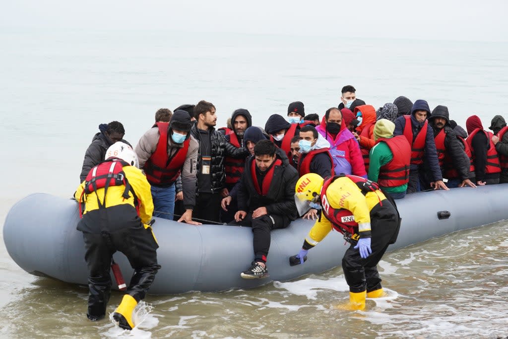 Boris Johnson wants to be able to return people who fail in their bid for asylum after crossing into Britain via small boats (Gareth Fuller/PA) (PA Wire)