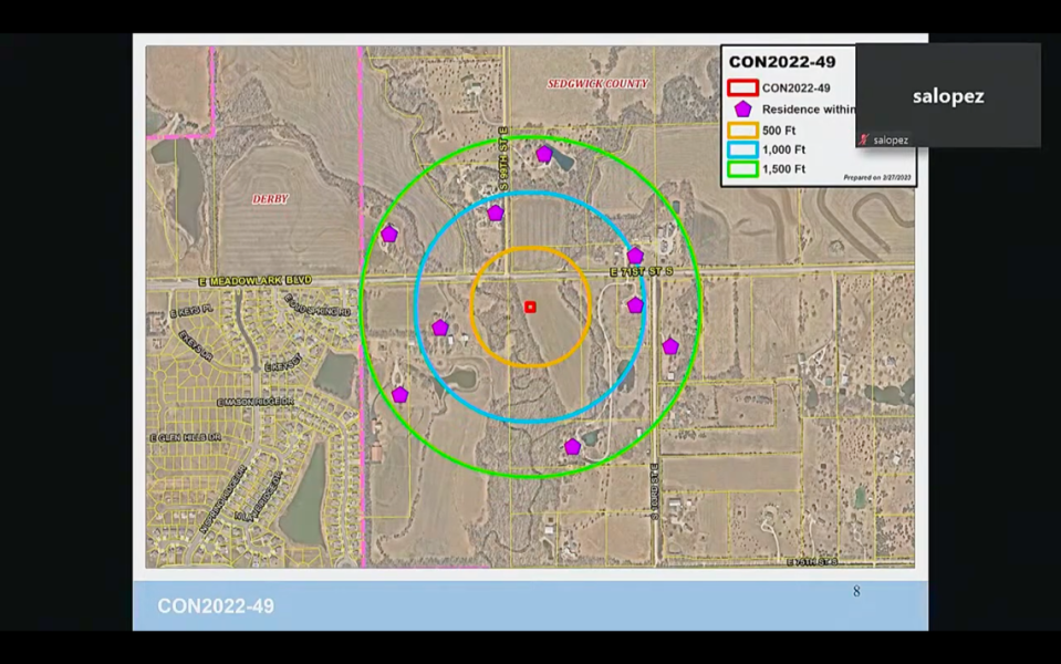 The new AT&T cell tower will be built on agricultural land just outside Derby.