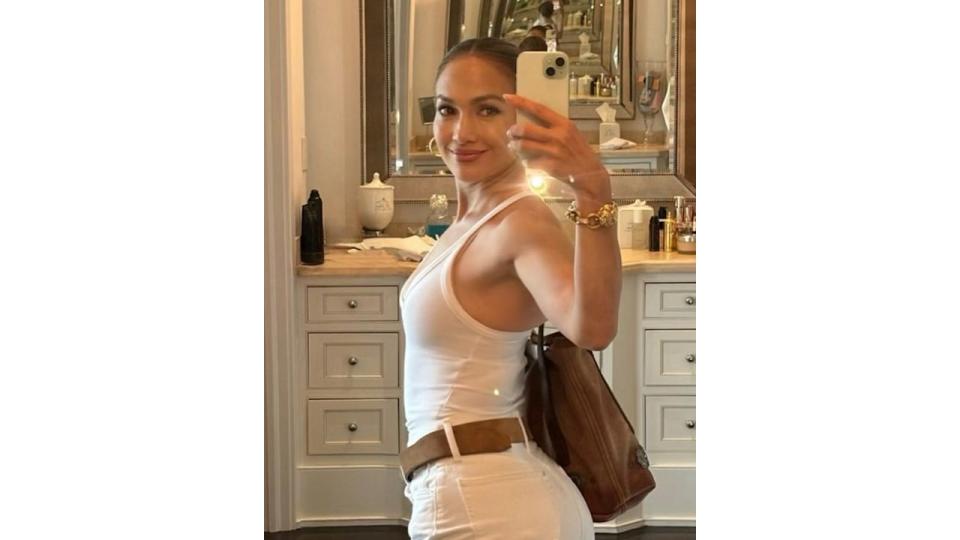 JLo shared a series of images on Instagram