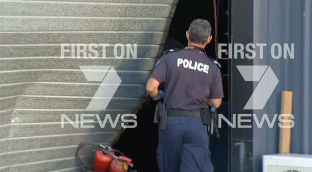 The raids were part of an operation targeting the Highway 61 bikie gang. Source: 7 News.
