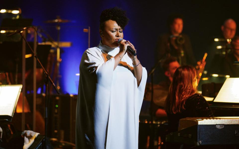 Emeli Sandé performs at Jazz Voice, the opening event of the EFG London Jazz Festival at the Royal Festival Hall