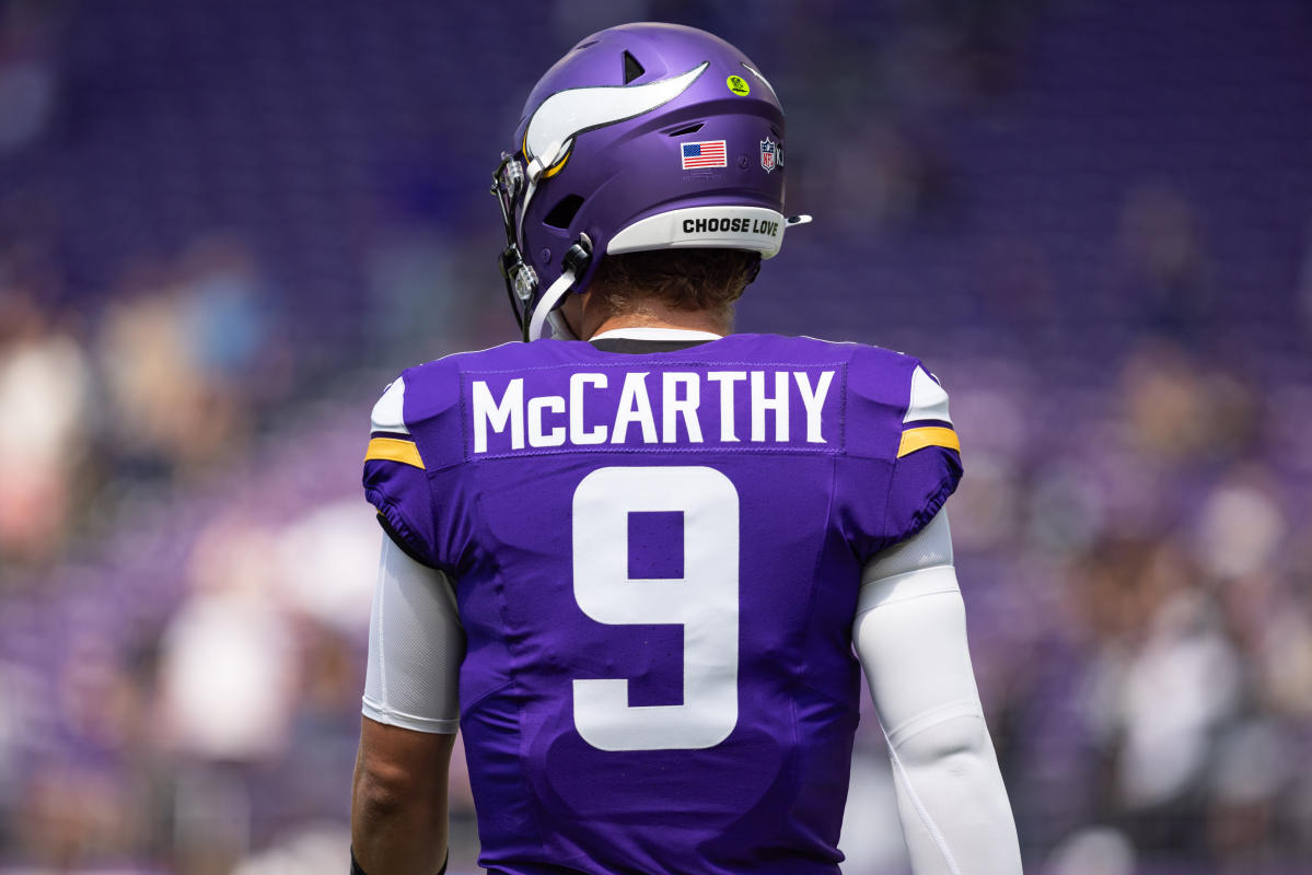 Vikings QB J.J. McCarthy held out of practice with knee soreness, status for 2nd preseason game uncertain