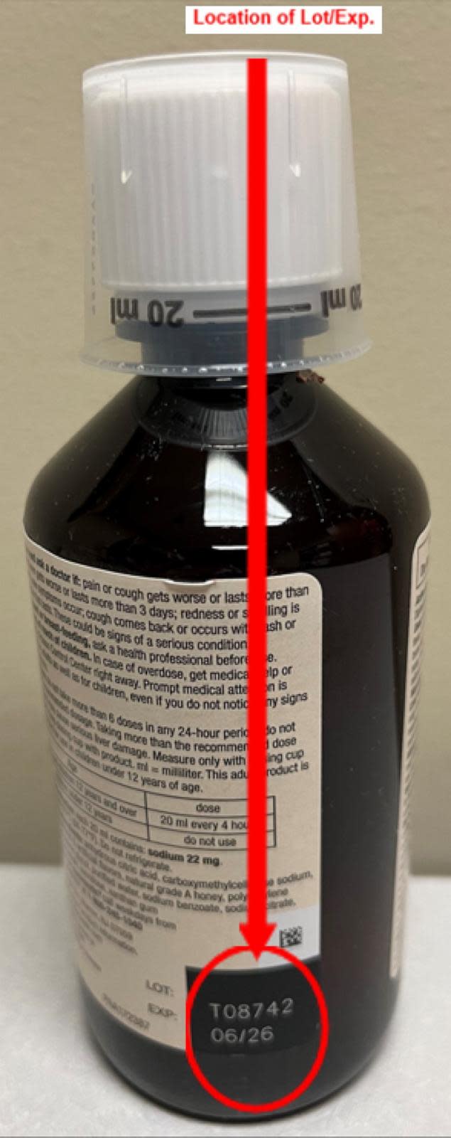 PHOTO: Haleon is voluntarily recalling eight lots of Robitussin Honey CF Max Day Adult and Robitussin Honey CF Max Nighttime Adult to the consumer level. (FDA)