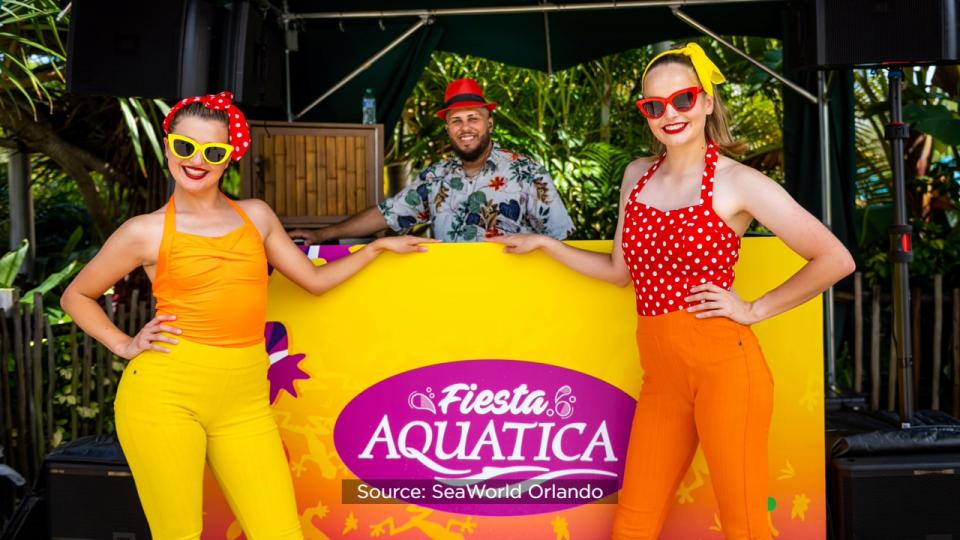 The water park is hosting Fiesta Aquatica every weekend now through Oct. 15 in honor of Hispanic Heritage Month.