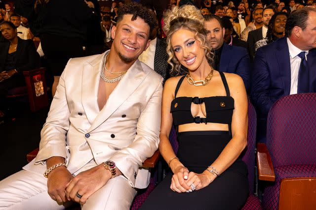 <p>Christopher Polk/Variety via Getty</p> Patrick and Brittany Mahomes at the 2023 ESPYS