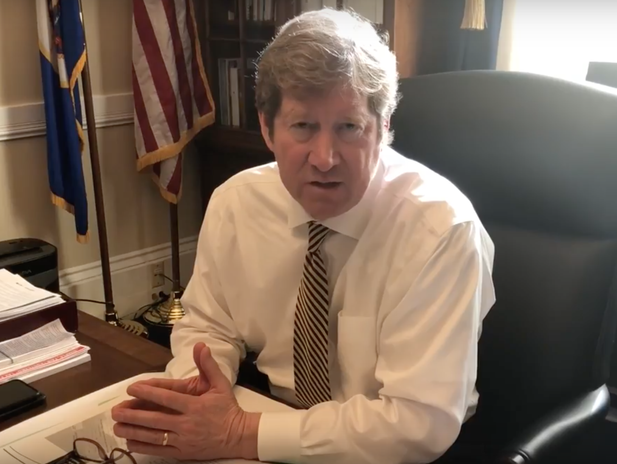 Republican Representative Jason Lewis hosted a radio show in which he asked why it was no longer acceptable to call women 'sluts': YouTube/Rep Jason Lewis