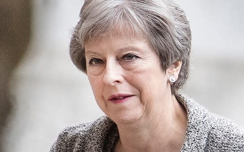 The Isil fanatic is accused of plotting to kill Theresa May (pictured) - Credit: Peter Macdiarmid/LNP