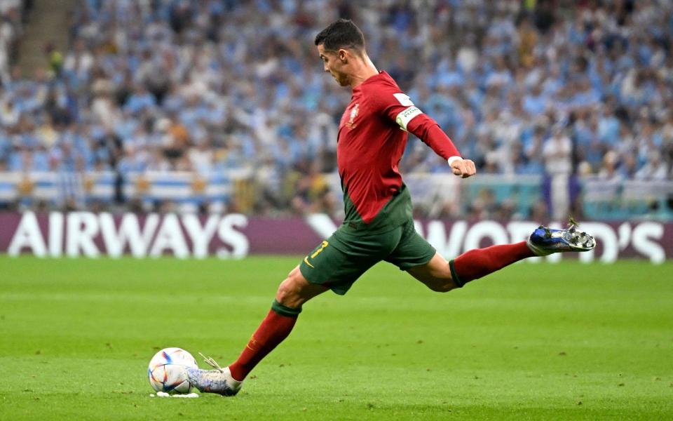 Portugal's forward Cristiano Ronaldo - Is the ball to blame for a World Cup free-kick goal drought? - Patricia de Melo Moreira/Getty Images