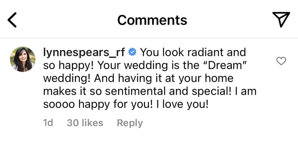 Britney Spears Receives Support from Mom Lynne About Her Wedding Day