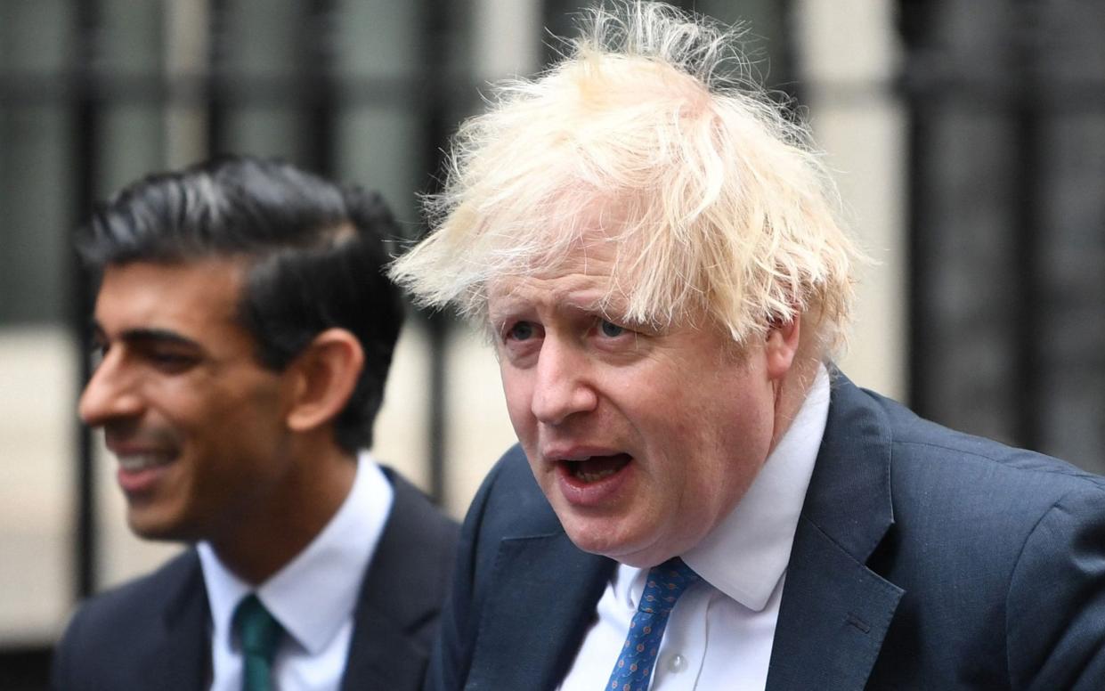 Boris Johnson and Rishi Sunak could be shielded from energy price rises on their grace and favour homes in Downing Street - Daniel Leal/AFP via Getty Images