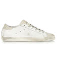 <p>Golden Goose Deluxe Brand Super Star Distressed Suede-Paneled Leather Sneakers, $520, <a href="http://www.net-a-porter.com/us/en/product/608902" rel="nofollow noopener" target="_blank" data-ylk="slk:net-a-porter.com;elm:context_link;itc:0;sec:content-canvas" class="link ">net-a-porter.com</a></p>