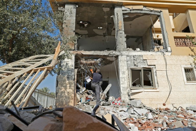 Israeli newspaper Yediot Aharonot said the swift action of a mother in Beersheba who rushed her three children into a safe room as a rocket fired from Gaza largely destroyed their home probably averted a new war