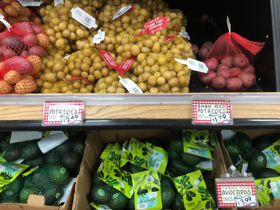 trader joes tiny potatoes and avocados