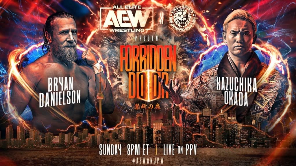 Bryan Danielson Kazuchika Okada AEW x NJPW Forbidden Door