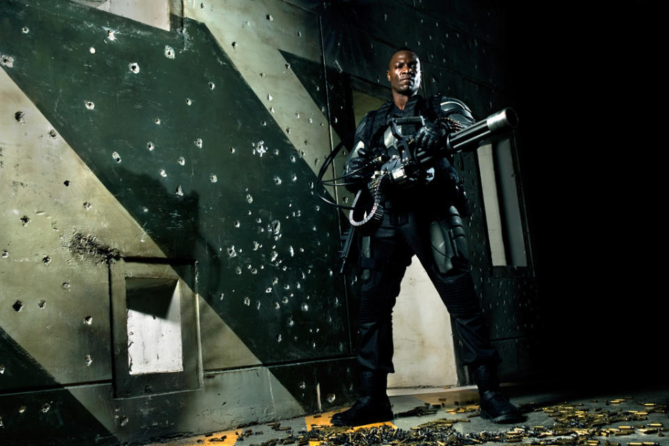 Adewale Akinnuoye Agbaje Heavy Duty G.I. Joe: Rise of Cobra Production Stills Paramount 2009