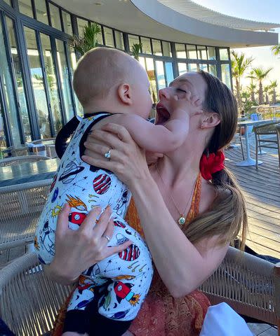 Billie Lourd/Instagram Billie Lourd with her son Kingston