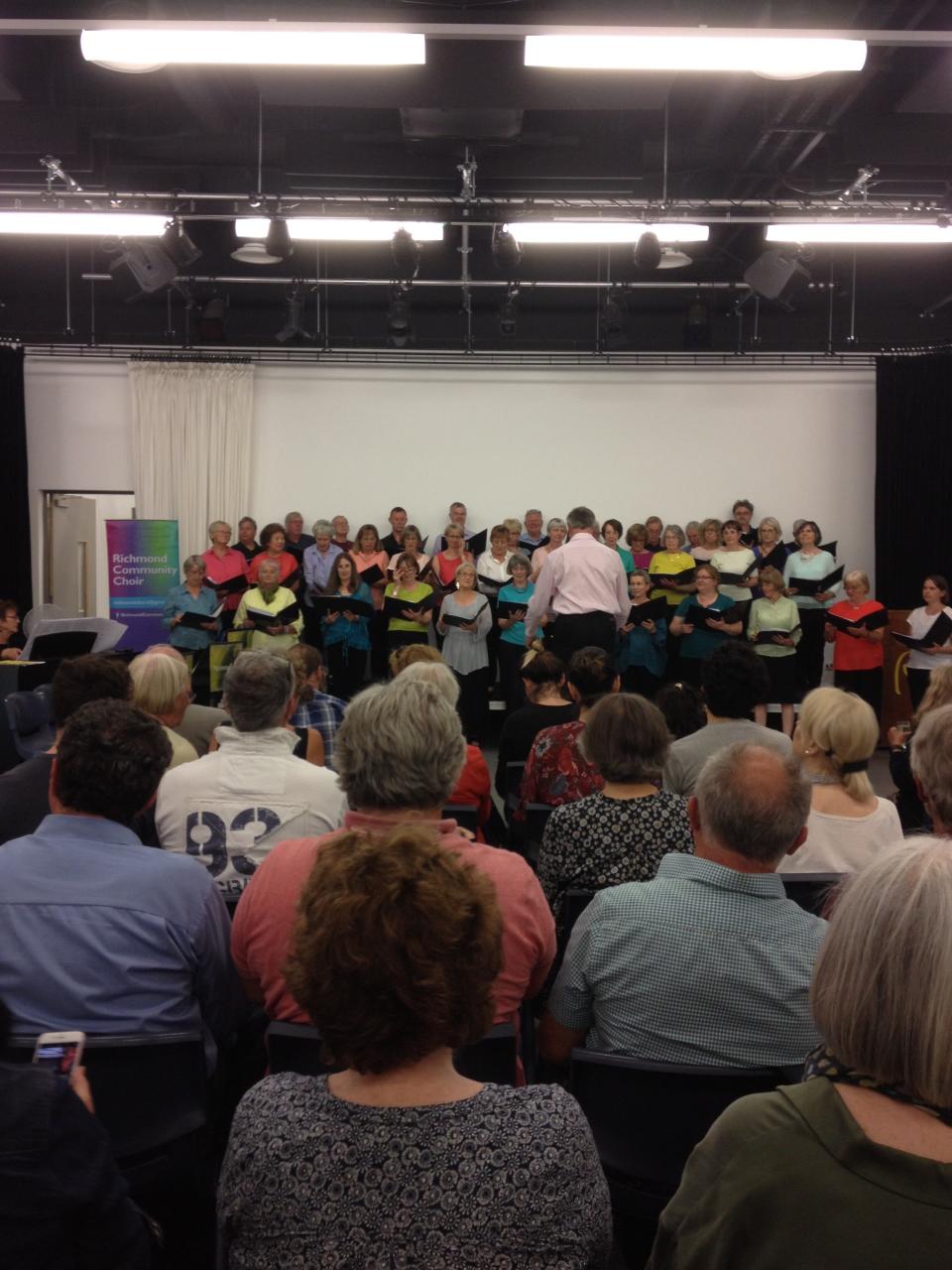 Richmond Community Choir in an earlier concert (Richmond Community Choir/PA)