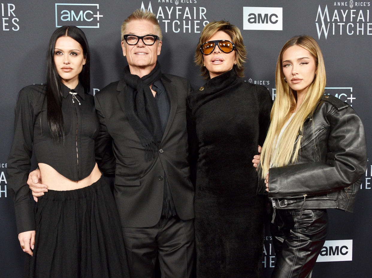 Amelia Gray Hamlin, Harry Hamlin, Lisa Rinna, and Delilah Belle Hamlin (Gregg DeGuire / FilmMagic)