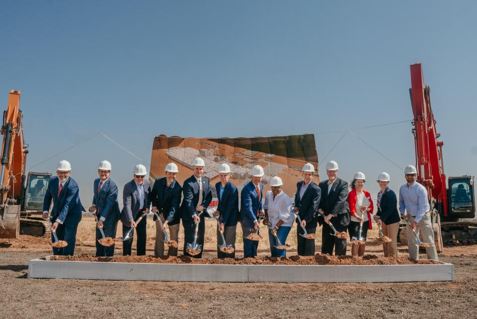 Leaders from Lubbock and Texas Tech join officials from Leprino Foods for a groundbreaking ceremony this week in East Lubbock County.