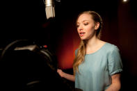 Amanda Seyfried recording for 20th Century Fox's "Epic" - 2013