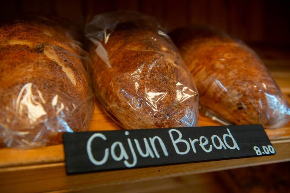 Harvest Bay Artisan Bakery’s popular Cajun Bread in Bay St. Louis on Thursday, Dec. 7, 2023.