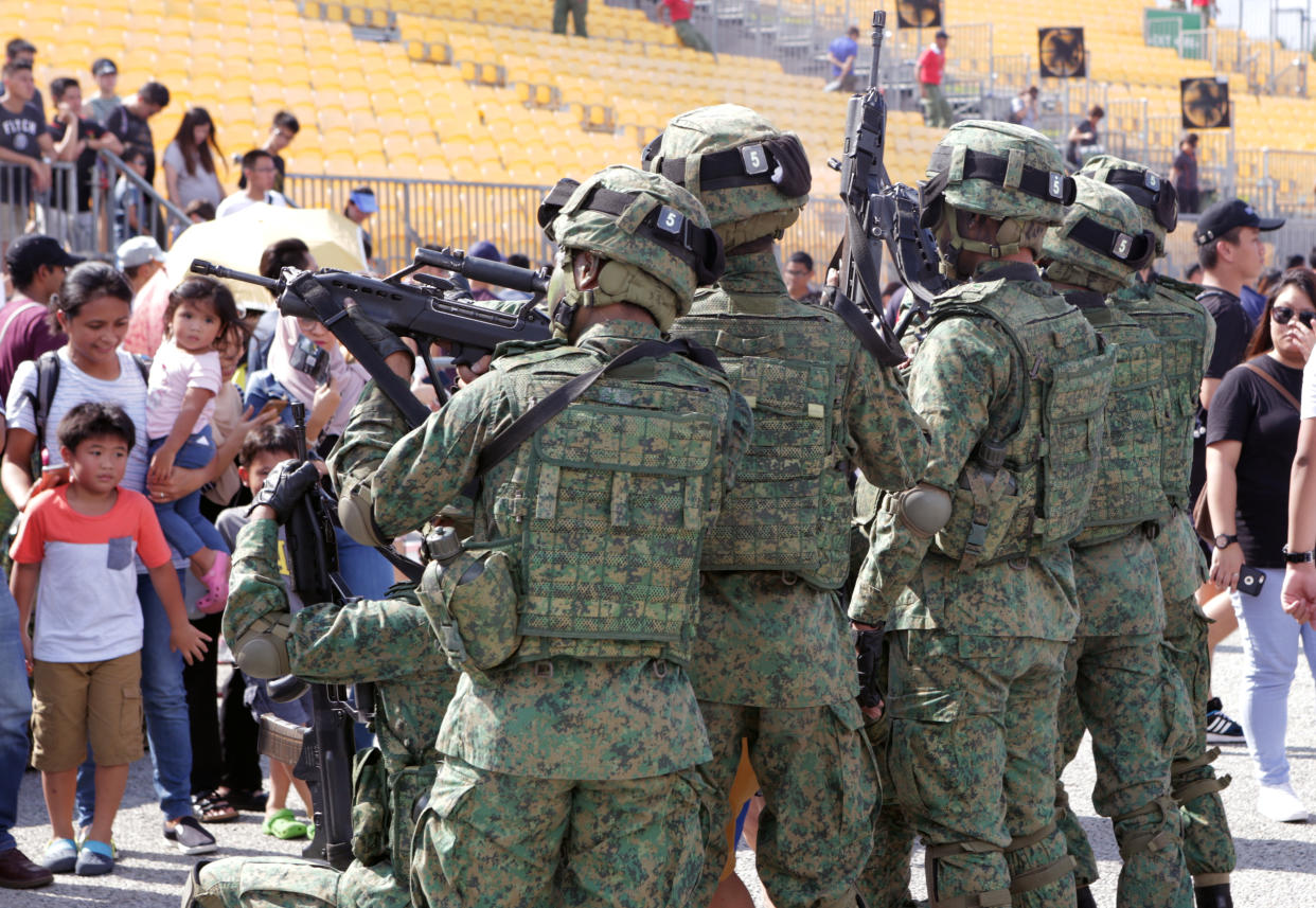 Singapore Armed Forces (SAF) National Servicemen (NSMen), soldiers (Yahoo News Singapore file photo)