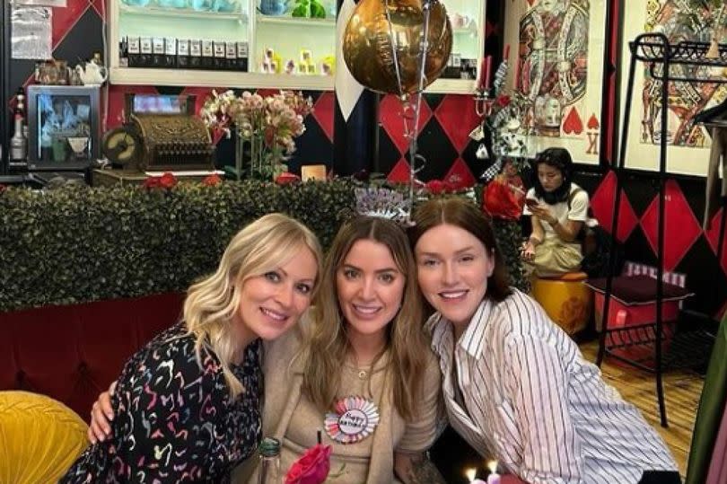 Vicky and Erin with the birthday girl -Credit:Sally Carman Instagram