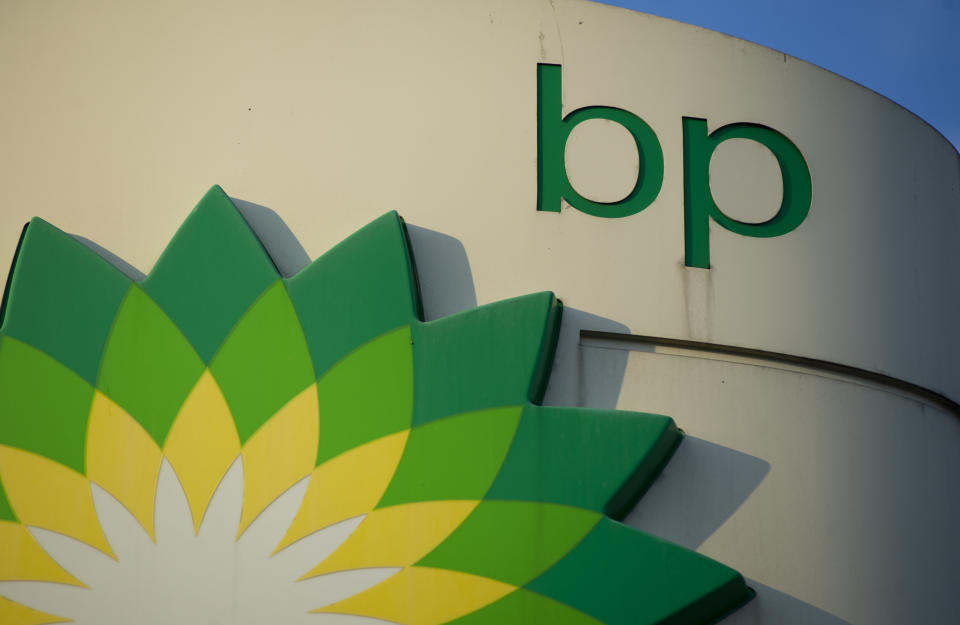 British gas and oil multinational company BP (British Petroleum) logo is seen on October 7, 2020 in Warsaw, Poland. (Photo by Aleksander Kalka/NurPhoto via Getty Images)