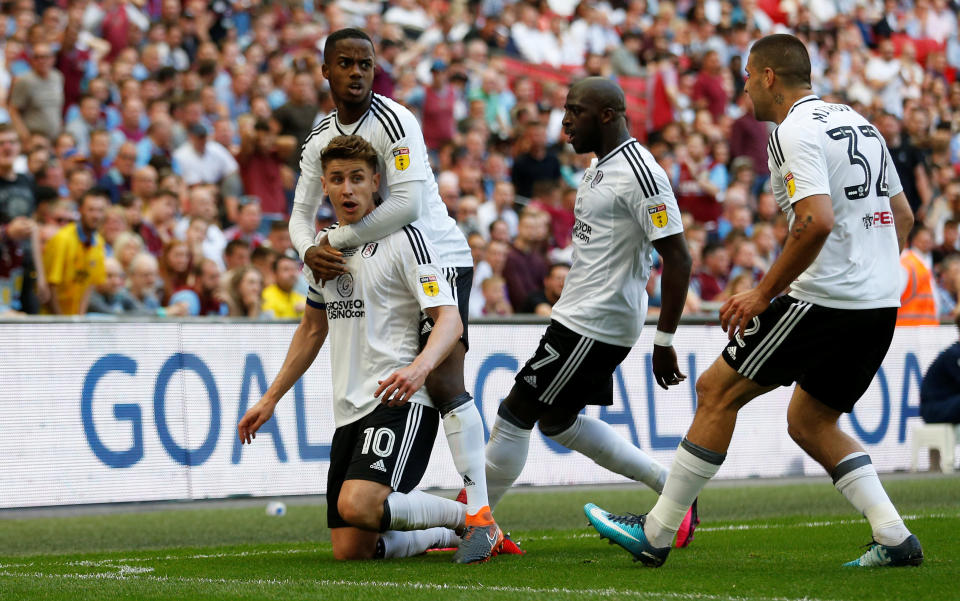 Fulham beat Aston Villa on Tom Cairney’s goal in the promotion playoff final. (Reuters)