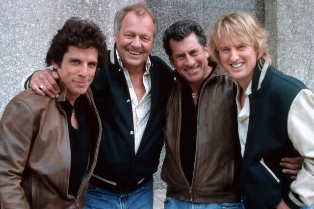 <p>Elliott Marks/Warner Bros/Kobal/Shutterstock </p> Ben Stiller, David Soul, Paul Michael Glaser, Owen Wilson - Starsky and Hutch - 2004