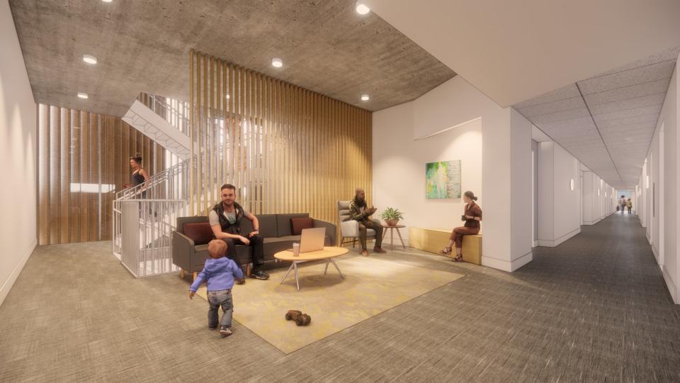 RMHC Second Floor Lobby Rendering