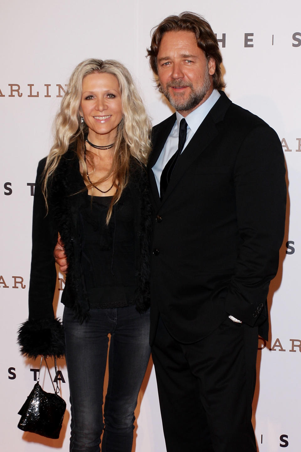 Russell Crowe and Danielle Spencer on October 25, 2011 in Sydney, Australia.