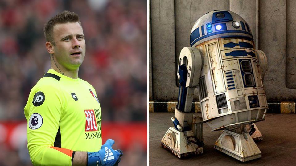 <p>R2 Boruc – The Bournemouth keeper and a squeaky-noised robot </p>