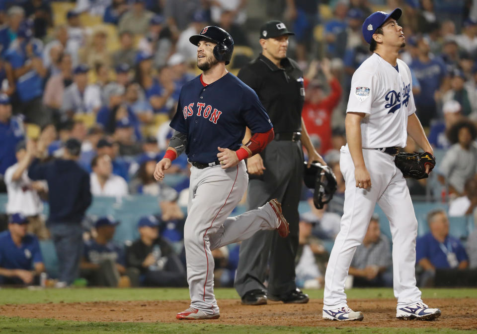 The Boston Red Sox scored nine unanswered runs and are now one game away from another World Series title. (Getty Images)