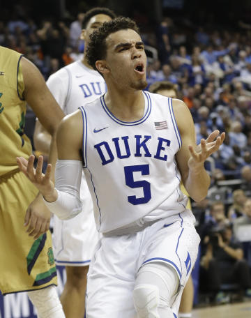 Duke's Tyus Jones helped his draft stock with his performance in the Final Four. (AP)