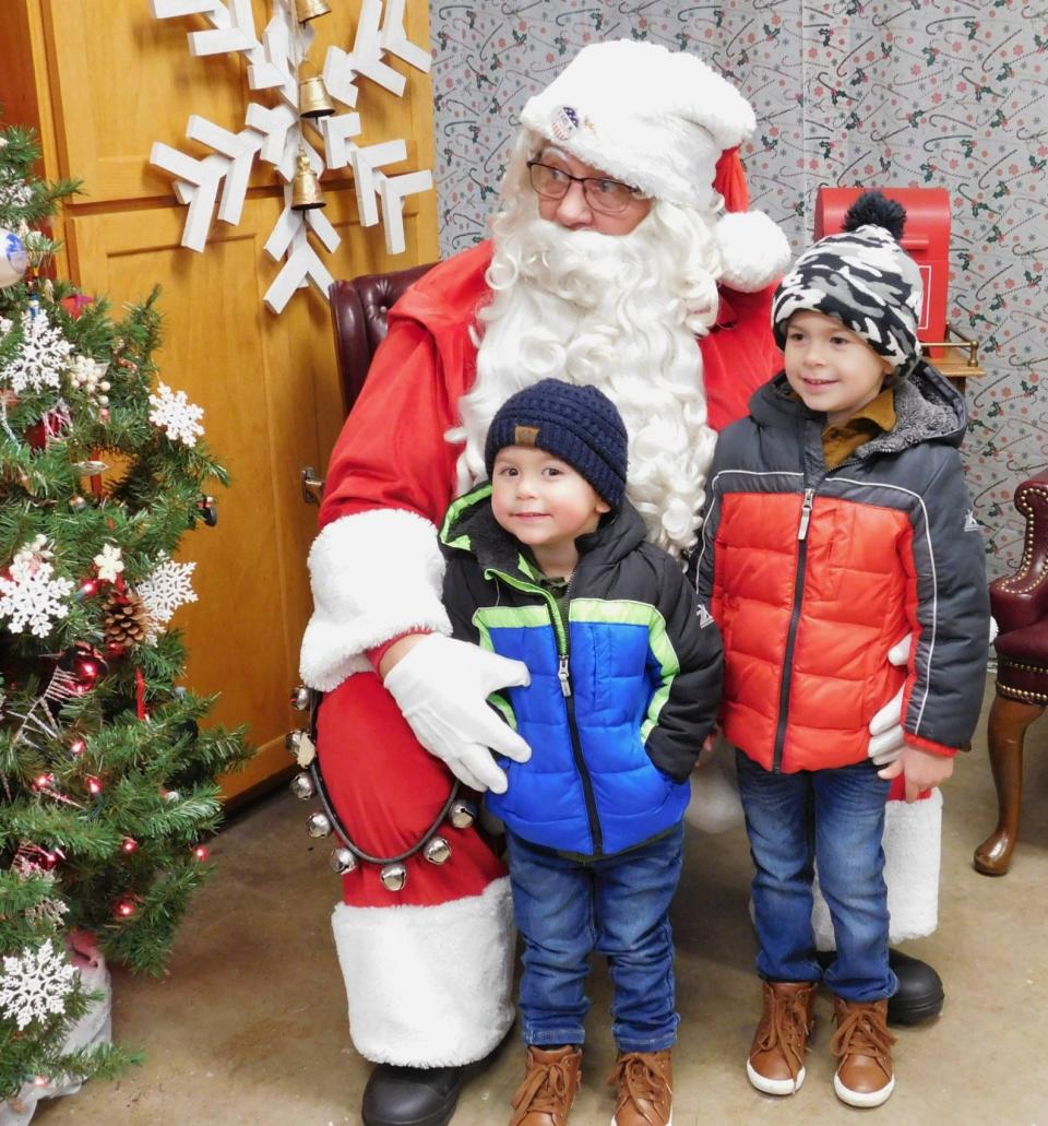 Santa's spending a lot of time in the Montgomery aea over the next few weeks, so there's plenty of opportunities to have kids' photos made with him.