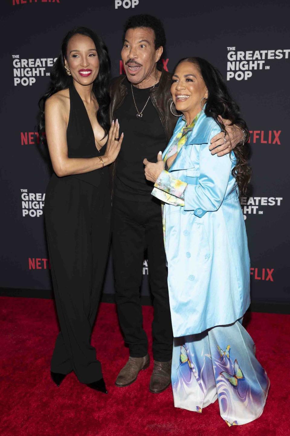 Lionel Richie, Lisa Parigi et Sheila E à Los Angeles pour la projection du nouveau documentaire Netflix