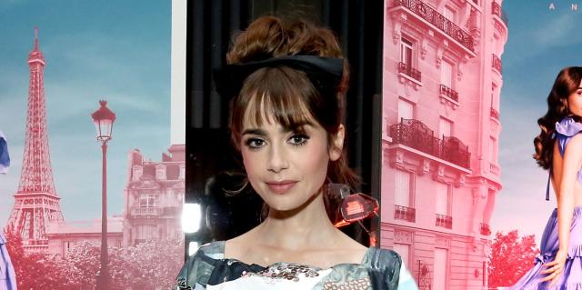 Emily in Paris' Lily Collins reacts to vandalised face billboard