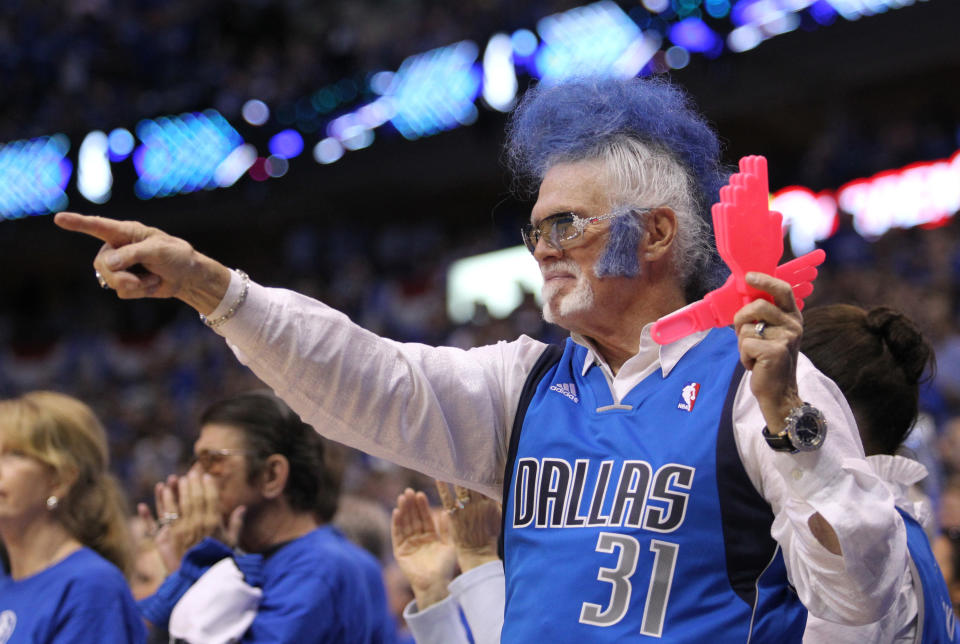 Don Knobler has reportedly been banned from the rest of the Dallas Mavericks’ home games this season. (Getty)