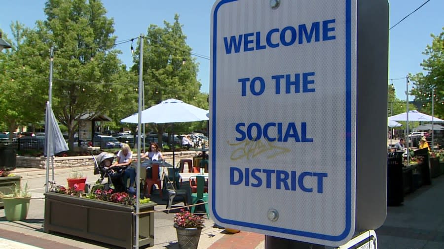 The social district in Grand Haven. (May 26, 2023)