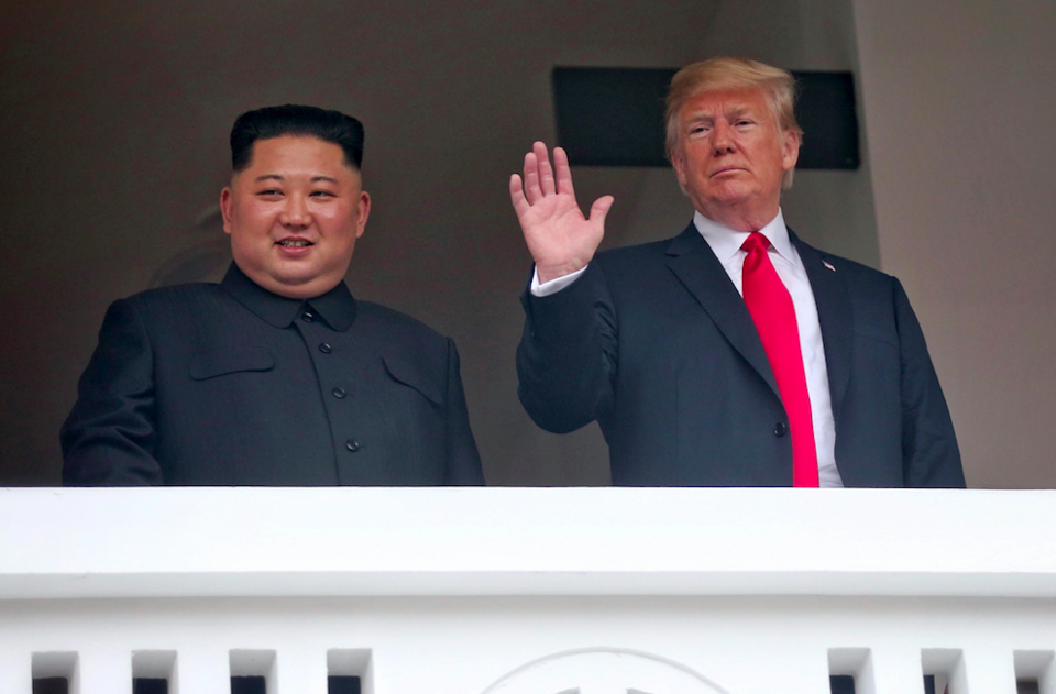 <em>Donald Trump has appeared to defend Kim Jong-un over his human rights abuses (Rex)</em>