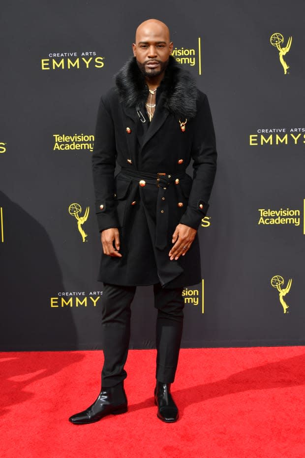 <p>Karamo Brown in Versace at the 2019 Creative Arts Emmy Awards. Photo: Amy Sussman/Getty Images</p>