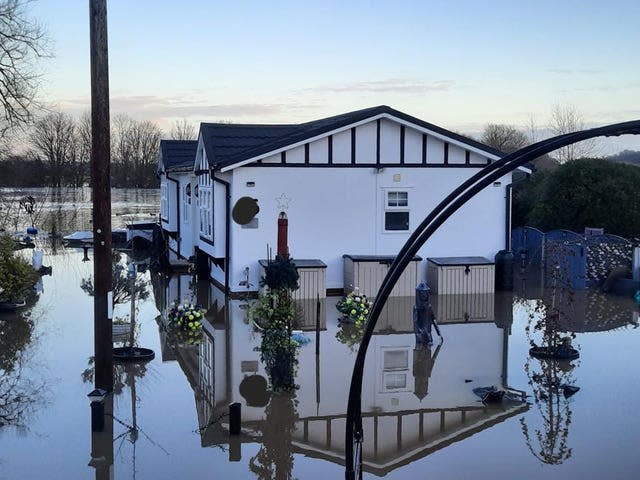 The water levels are expected to peak on Thursday evening (Ellen Walker/PA)