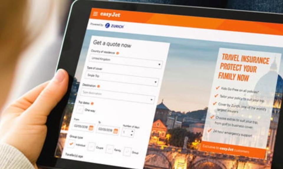 <span>easyJet travel insurance is in partnership with Collinson and underwritten by Zurich Insurance.</span><span>Photograph: n/a</span>