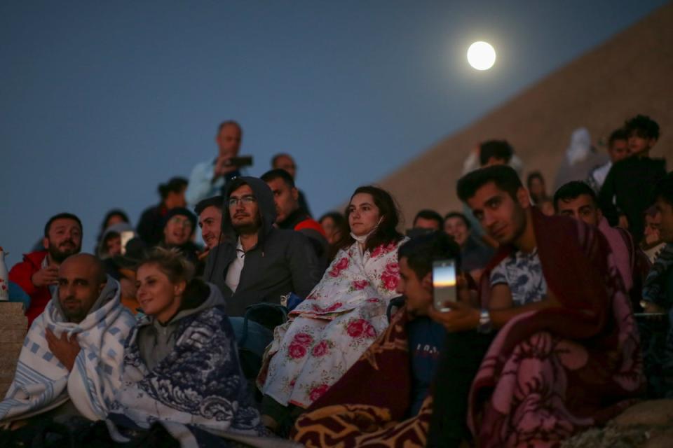 Stargazers gathering to watch the Perseids in Turkey (Copyright 2022 The Associated Press. All rights reserved)